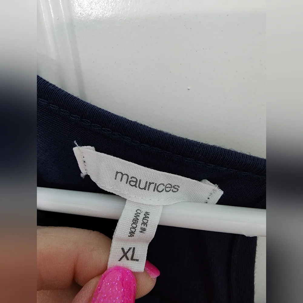 Maurices Festival Solid Halter Neck Tank Top, Size XL - Picture 4 of 6